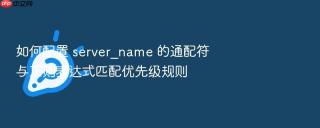 如何配置 server_name 的通配符与正则表达式匹配优先级规则