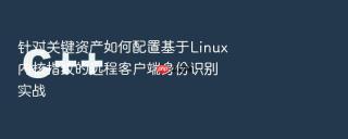 针对关键资产如何配置基于linux内核指纹的远程客户端身份识别实战