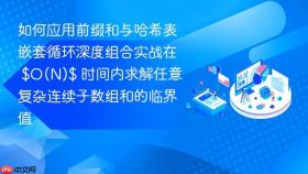 如何应用前缀和与哈希表嵌套循环深度组合实战在 $o(n)$ 时间内求解任意复杂连续子数组和的临界值
