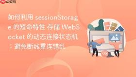 如何利用 sessionStorage 的短命特性 存储 WebSocket 的动态连接状态机：避免断线重连错乱