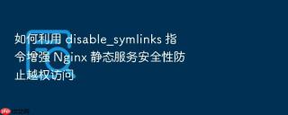 如何利用 disable_symlinks 指令增强 nginx 静态服务安全性防止越权访问