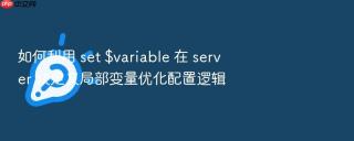 如何利用 set $variable 在 server 块定义局部变量优化配置逻辑