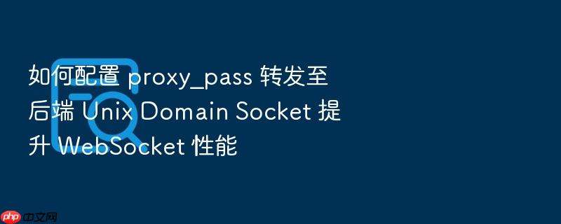 如何配置 proxy_pass 转发至后端 unix domain socket 提升 websocket 性能