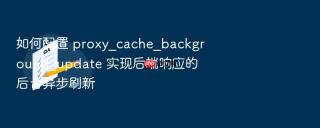 如何配置 proxy_cache_background_update 实现后端响应的后台异步刷新