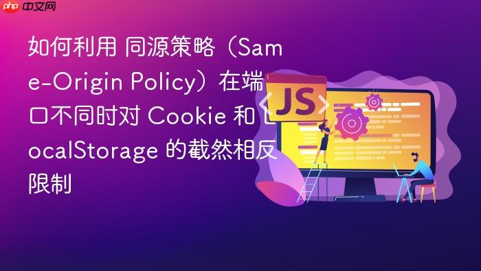如何利用 同源策略(same-origin policy)在端口不同时对 cookie 和 localstorage 的截然相反限制