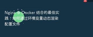 nginx 与 docker 结合的最佳实践:如何通过环境变量动态渲染配置文件