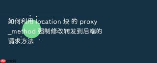 如何利用 location 块 的 proxy_method 强制修改转发到后端的请求方法