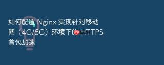 如何配置 nginx 实现针对移动网（4g/5g）环境下的 https 首包加速