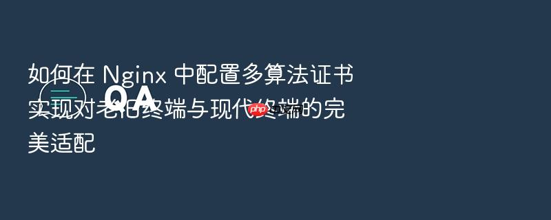 如何在 nginx 中配置多算法证书实现对老旧终端与现代终端的完美适配