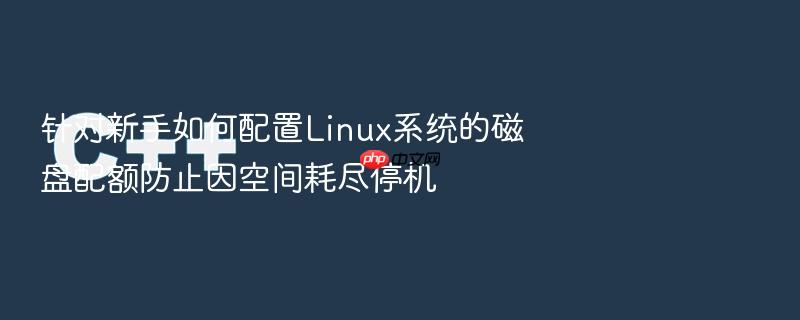 针对新手如何配置linux系统的磁盘配额防止因空间耗尽停机