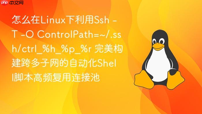 怎么在linux下利用ssh -t -o controlpath=~/.ssh/ctrl_%h_%p_%r 完美构建跨多子网的自动化shell脚本高频复用连接池