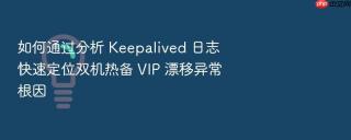 如何通过分析 keepalived 日志快速定位双机热备 vip 漂移异常根因