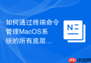 如何通过终端命令管理MacOS系统的所有底层软件授权项