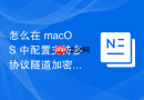 怎么在 macOS 中配置支持多协议隧道加密转发的远程存储管理环境
