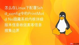 怎么在linux下配置sshd_config中的printmotd no隐藏系统内核详细版本信息收敛黑客信息搜集边界