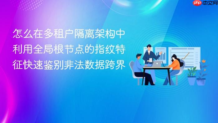 怎么在多租户隔离架构中利用全局根节点的指纹特征快速鉴别非法数据跨界