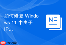 如何修复 Windows 11 中由于 IPv6 优先策略导致的内网旧版软件连接缓慢