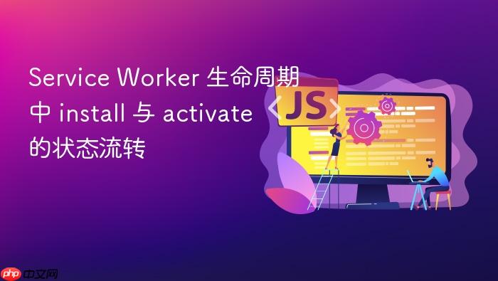 service worker 生命周期中 install 与 activate 的状态流转
