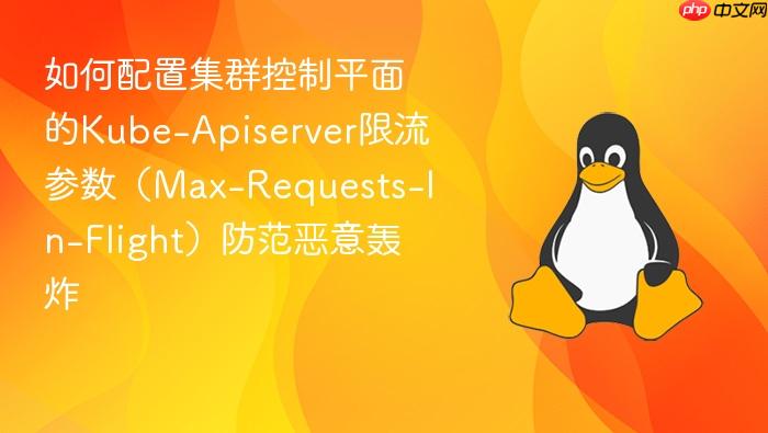 如何配置集群控制平面的kube-apiserver限流参数(max-requests-in-flight)防范恶意轰炸