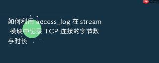 如何利用 access_log 在 stream 模块中记录 tcp 连接的字节数与时长