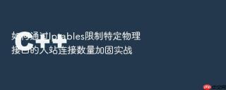 如何通过iptables限制特定物理接口的入站连接数量加固实战