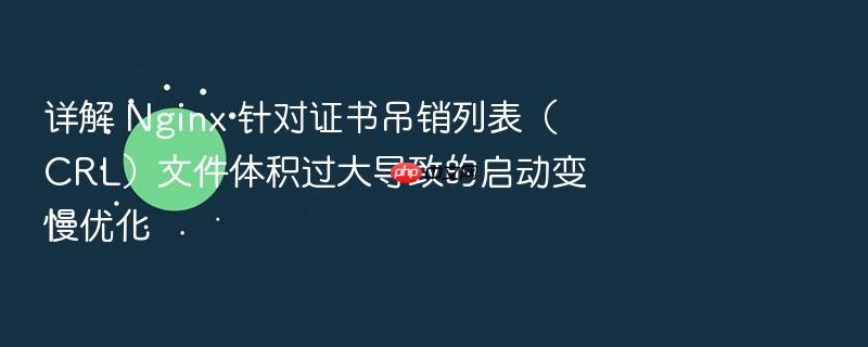 详解 nginx 针对证书吊销列表(crl)文件体积过大导致的启动变慢优化