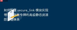 如何配置 secure_link 模块实现带有时效性令牌的高级静态资源防盗链体系
