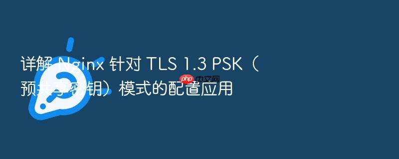 详解 nginx 针对 tls 1.3 psk(预共享密钥)模式的配置应用
