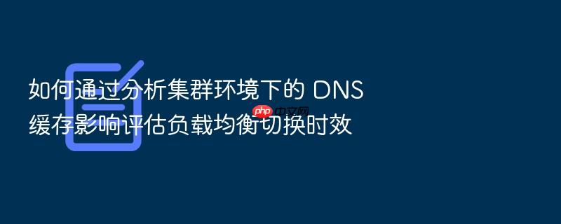 如何通过分析集群环境下的 dns 缓存影响评估负载均衡切换时效