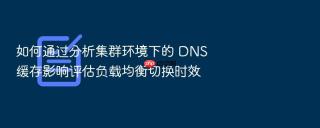 如何通过分析集群环境下的 dns 缓存影响评估负载均衡切换时效