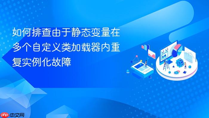 如何排查由于静态变量在多个自定义类加载器内重复实例化故障