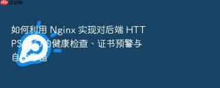 如何利用 nginx 实现对后端 https 接口的健康检查、证书预警与自动容错