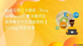 如何应用二分查找(binary search)算法模式在有序集合中实现极致的 $o(\log n)$ 检索
