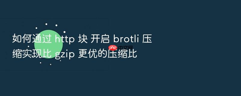 如何通过 http 块 开启 brotli 压缩实现比 gzip 更优的压缩比