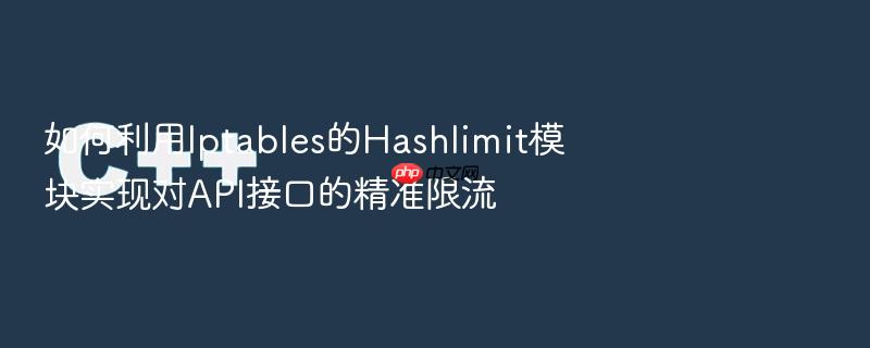 如何利用iptables的hashlimit模块实现对api接口的精准限流