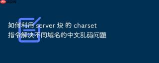 如何利用 server 块 的 charset 指令解决不同域名的中文乱码问题