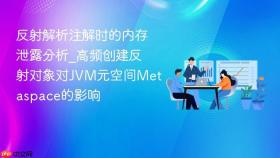 反射解析注解时的内存泄露分析_高频创建反射对象对jvm元空间metaspace的影响