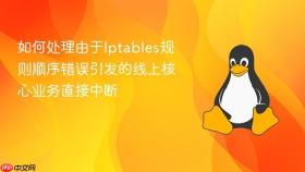 如何处理由于iptables规则顺序错误引发的线上核心业务直接中断