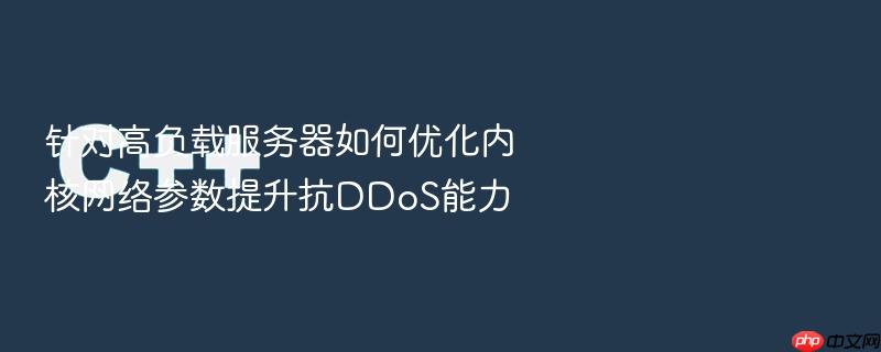针对高负载服务器如何优化内核网络参数提升抗ddos能力