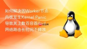 如何解决因worker节点内核发生kernel panic导致其上数百容器pod网络路由长时间不释放