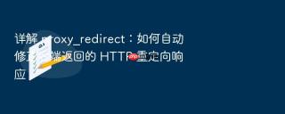 详解 proxy_redirect:如何自动修正后端返回的 http 重定向响应