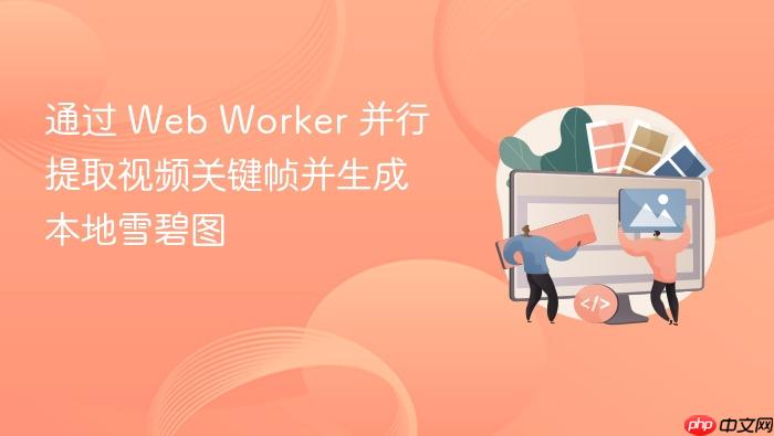 通过 web worker 并行提取视频关键帧并生成本地雪碧图
