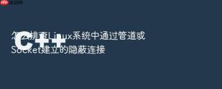 怎么排查linux系统中通过管道或socket建立的隐蔽连接