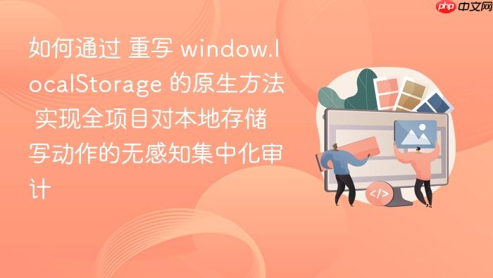 如何通过 重写 window.localstorage 的原生方法 实现全项目对本地存储写动作的无感知集中化审计