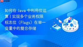 如何在 java 中利用位运算 | 实现多个业务权限标志位(flags)在单一变量中的复合存储