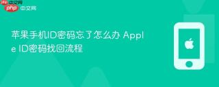 苹果手机ID密码忘了怎么办 Apple ID密码找回流程