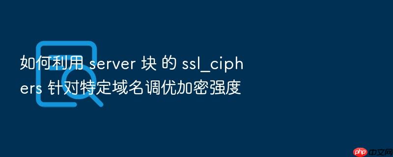 如何利用 server 块 的 ssl_ciphers 针对特定域名调优加密强度