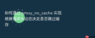 如何通过 proxy_no_cache 实现根据请求头动态决定是否跳过缓存