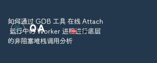如何通过 gdb 工具 在线 attach 运行中的 worker 进程进行底层的非阻塞堆栈调用分析