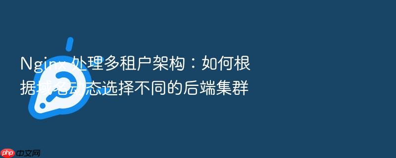 nginx 处理多租户架构:如何根据域名动态选择不同的后端集群
